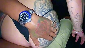 blonde brazilian teen shakes ass riding in car on street