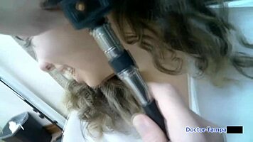 dr tampa checks my neighbor aria nicole in first gyno exam 😏