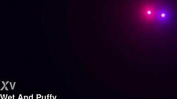 Claudia Macc reaches climax with black dildo in mirror close-up.