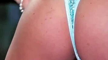 Young Niki Lee Models Pearls And Lace In Church Setting