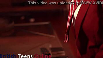 Naughty College Student Gives Sloppy Head