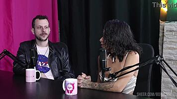 Compilados da Espuleta e Himeros Mansion no Bora Cast com Bruna Carlos - Parte 2 on Sheer Red