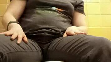 Homemade compilation of petite girls with big asses in the toilet.