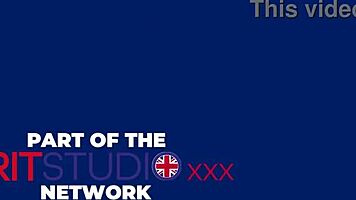 British teen deepthroats cock in lingerie