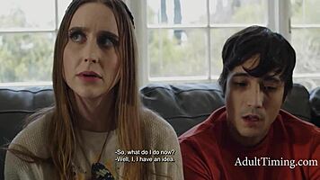 Boyfriend Looking For Funding Convinces Girlfriend With Intimacy Issues To Fuck In Front Of A Perverted Rich Guy Posing As A Therapist