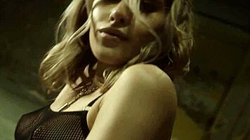 Beautiful blonde teen Amelia poses in lingerie, slowly undressing to reveal her small tits and big ass. Softcore solo session.