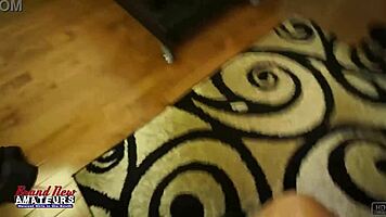 katie walls rimming and deepthroat blowjob on hairy pussy