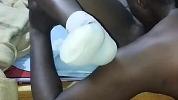 I can’t stop watching this African guy lick hairy ebony pussy