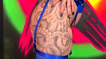 This curvy punk teen casually flaunts her big tits and sexy body