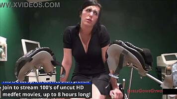 tina lee comet squirms during awkward gyno exam with doctor tampa. nurse angel rose assists at girlsgonegyno!