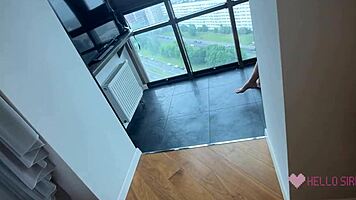 Skyscraper Sex with Stepbrother Turns Wild with Petite 18+ Creampie in Reality Action