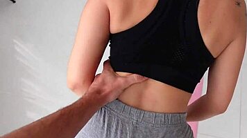 my yoga teacher revealed a wild trick and drilled me hard! 😜