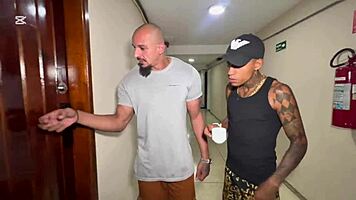 i watched my hot latina teen wife get fucked by two big cocks while i recorded it all in lingerie