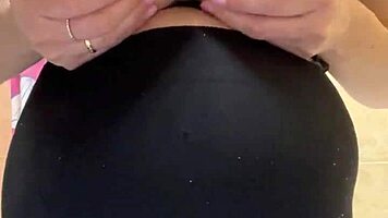 Slut Stepmom Flaunts Big Milky Tits in Steamy Shower