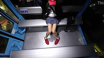 tranny flashes cock in cablebus exhibit with perfect mexican body