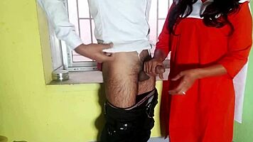 Desi Schoolgirl Has Quick Classroom Sex with Classmate.