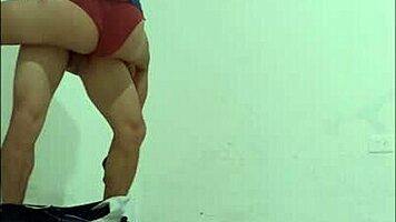 Hospital cleaner seduces nurse, puts on condom, and fucks her like a slut standing in office hallways.