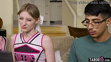 shy virgin guy finally bangs popular cheerleader melody marks