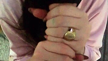 Married Bride Hides Face During Sloppy Blowjob on Camera to Conceal Affair