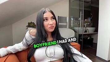 I calmed my stepsister down with my dick after she wasn't hired as cheerleader