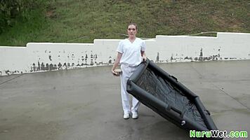 Lovely Teen Blonde Masseur Offers Relaxing Nuru Massage