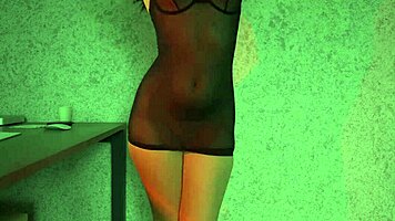 Check out this petite brunette trying on lingerie and dancing seductively