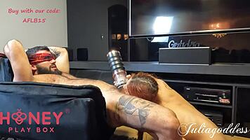 i gave him an incredible surprise with the best masturbator from honey play box