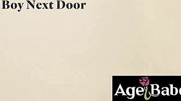 Older woman meets young man