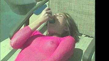 Ashley Blue fucked hard by a big dick in the pool for a steamy teaser