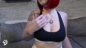 Hot new underwear on german teen webcam