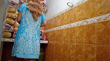 Peruvian Wife Cooks for All, but Husband Eats Her Instead in Homemade Clip