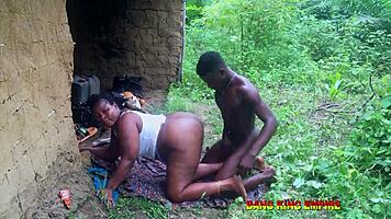 Yo, check this African sex compilation where she rides big black cock in public!