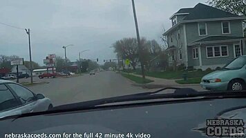 hey, check out this nervous teen 18+ in public, stripping panties to show her pink pussy and masturbating shyly outdoors with braces 😳👀