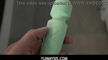 Stepsister catches stepbrother wanking in bathroom 😏💦