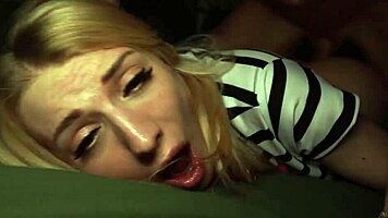 blonde roommate sneaks in for rough anal quickie