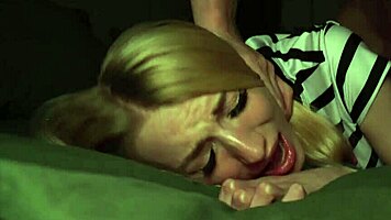 blonde roommate sneaks in for rough anal quickie