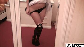 Sexy Caribbean Pirate Girl Strips For Webcam