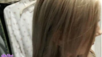 Letty Black Caught Giving Blowjob in Public Dressing Room