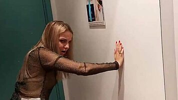 Letty Black Caught Giving Blowjob in Public Dressing Room