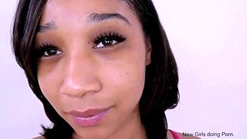 tiny brunette model banged hard at casting audition!