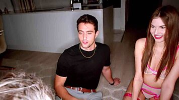 straight out of the shower, girlfriend spreads for roommate sex in dorm with cowgirl and bent over