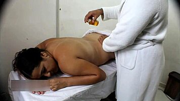 i gave a massage to my new hot latina and it ended in doggystyle oops