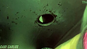 Me and Redhead Friend Suck at Glory Hole Swing Club