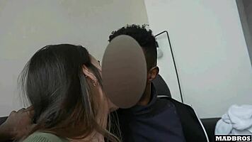 friend caught us fucking beautiful girl takes dp