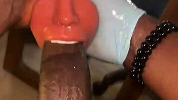 Stocking And Deep Throating My Sextoy Like A Slave