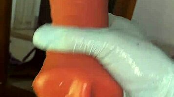 Stocking And Deep Throating My Sextoy Like A Slave