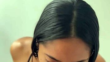 Teen gives POV blowjob to stepdad's BBC