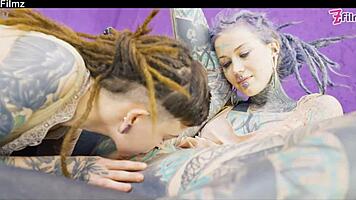 Shy Goth Girl Experiences Intense Emotions During First Anal With Tight Assfucking