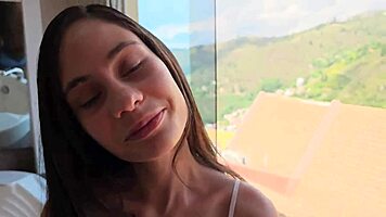 Stunning young prepago delivers top-notch service with pov bent over action