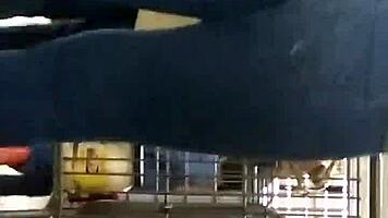 we spotted this cute teen 18+ shaking her ass in tight jeans during a hidden candid moment